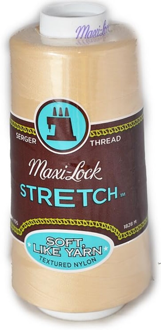A&E Maxi Lock Stretch Textured Nylon Natural Serger Thread MWN-32599